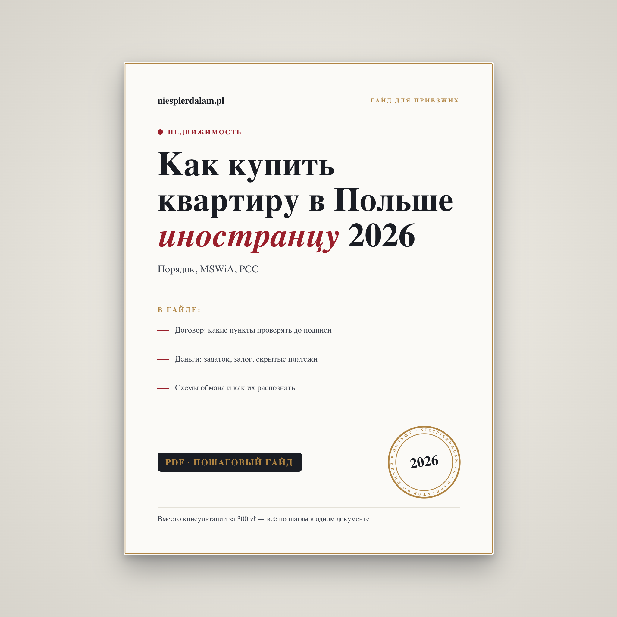 Как купить квартиру в Польше иностранцу