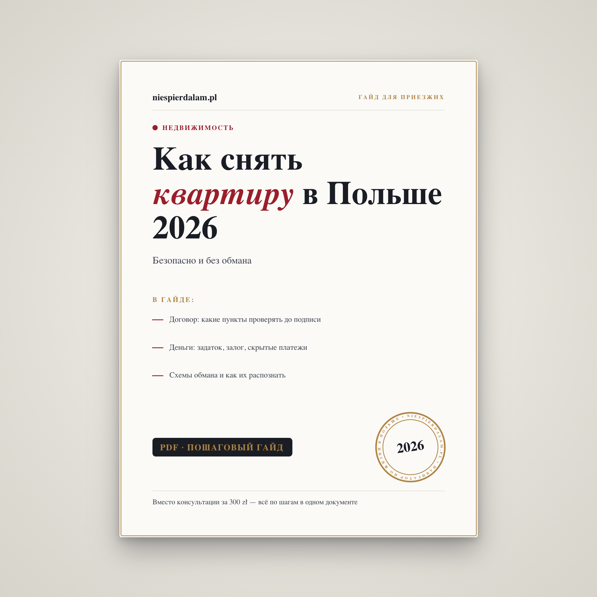 Как снять квартиру в Польше: безопасно и без обмана