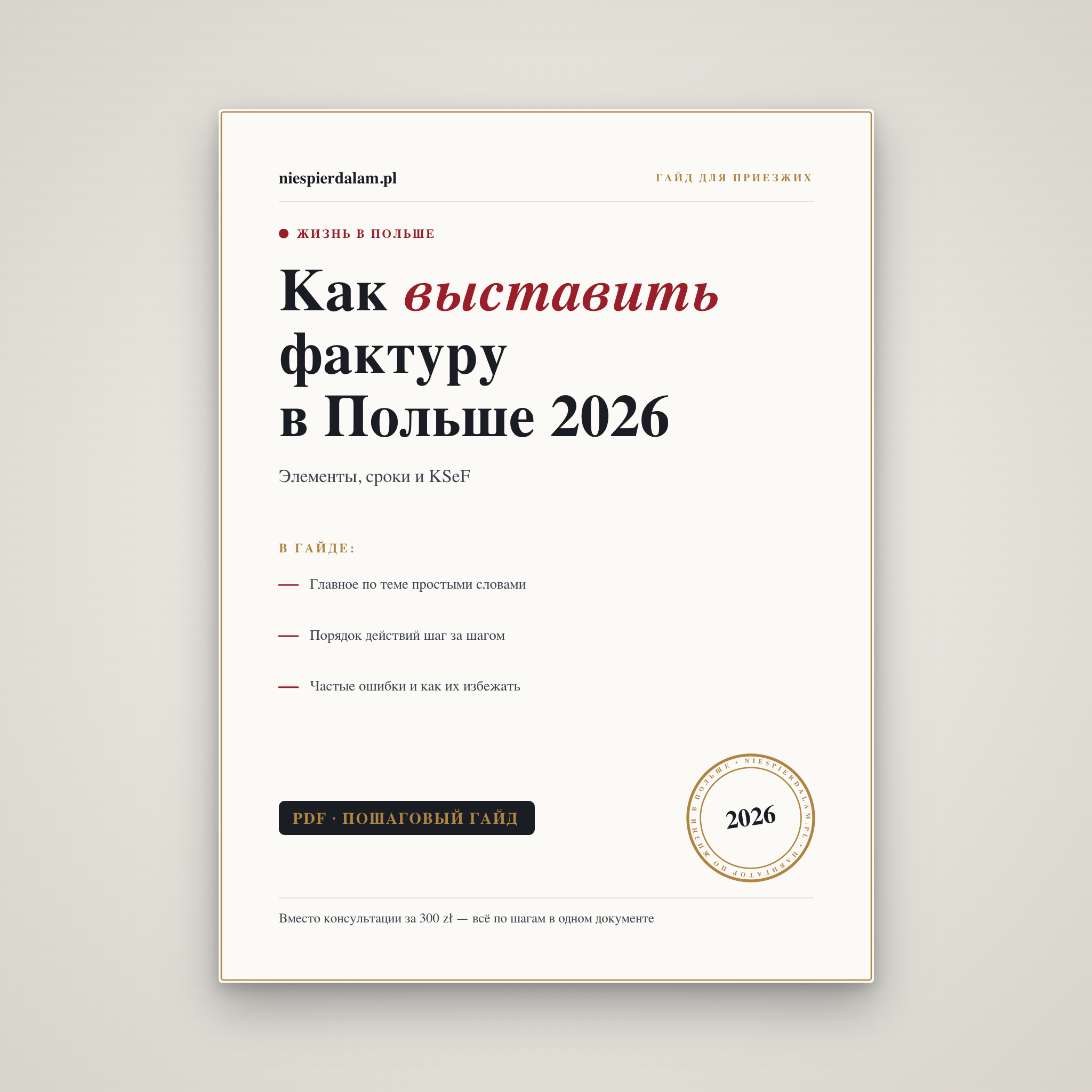 Фактуры без фирмы и для JDG: как выставлять