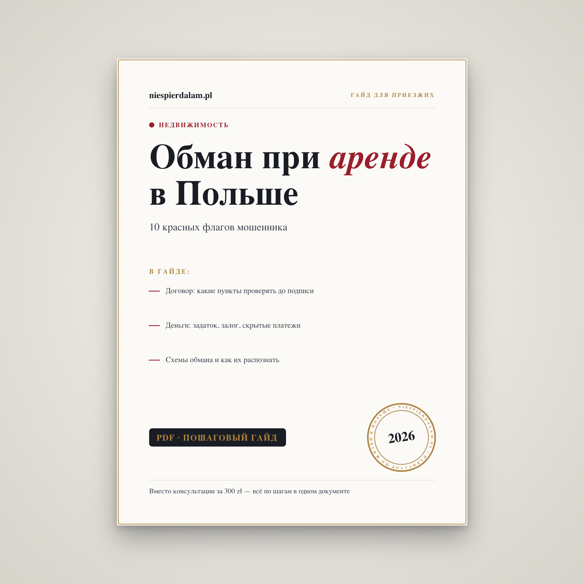 Как не попасть на обман при аренде: 10 красных флагов