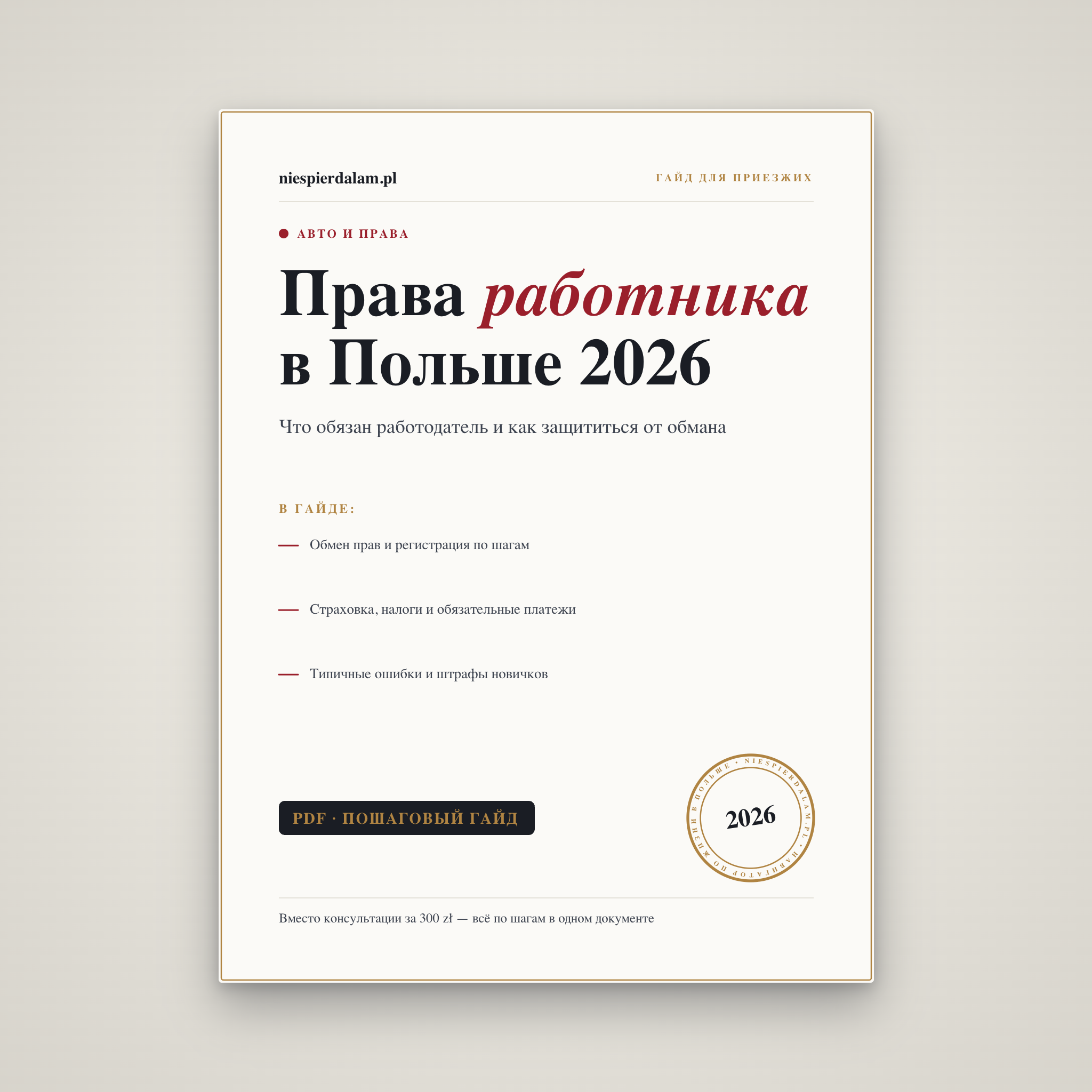 Права работника в Польше: что должен работодатель