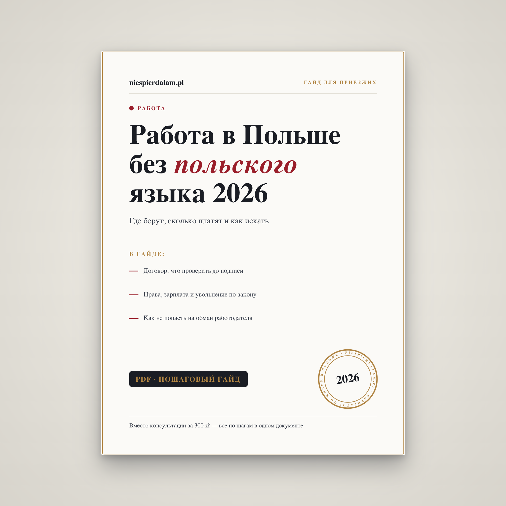 Работа без знания польского: реально ли и где